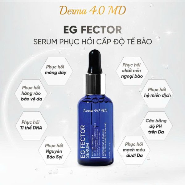 Serum tái tạo phục hồi cấp độ tế bào là gì? EGF của Derma 4.0 MD giúp phục hồi tế bào hiệu quả